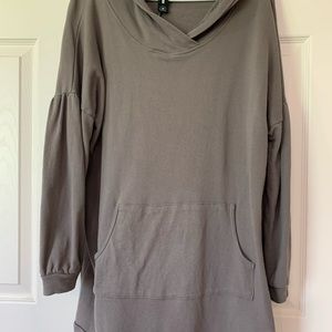 Agnes and Dora Comfy Hoodie in Cobalt Gray XL